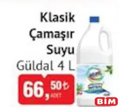 GÜLDAL KLASİK ÇAMAŞIR SUYU 4 L